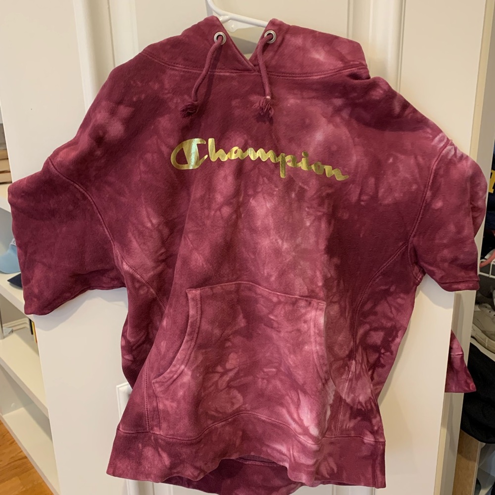 Tie-dye reverse weave champion sweatshirt